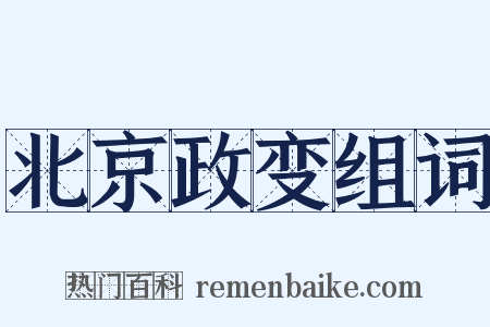 北京政变组词是什么意思的图片